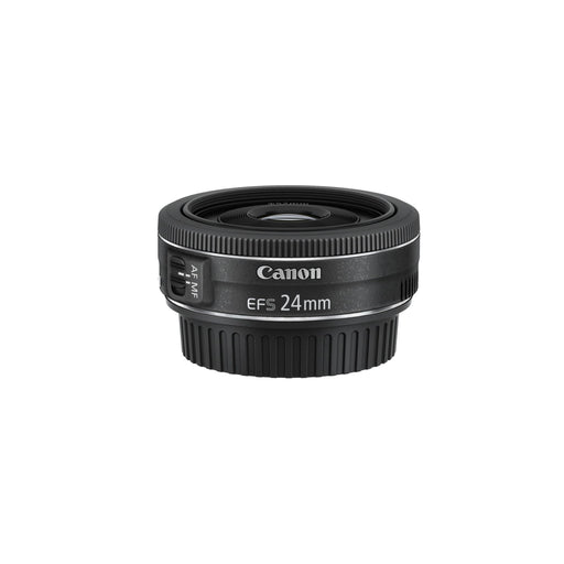 Canon EF-S 24mm f/2.8 STM Ultra-Slim Pancake Wide-Angle Prime Lens for APS-C DSLR Cameras (Black) - New
