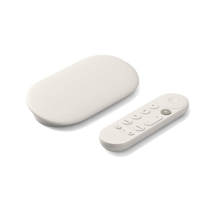 Google TV Streamer (4K) GA05662 4K HDR Streaming Media Player with Voice Remote & 32GB Storage for HDMI TVs (Porcelain) - New