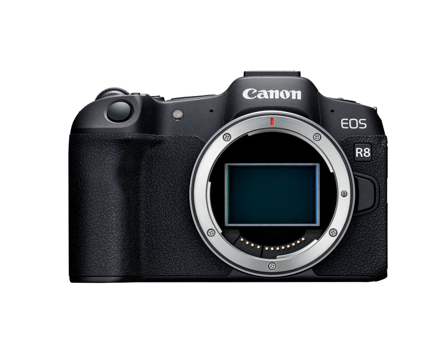 Canon EOS R8 Full-Frame Mirrorless Camera Body with 24.2MP CMOS Sensor, DIGIC X Processor, 4K 60fps Video for RF Mount Lenses (Black) - New