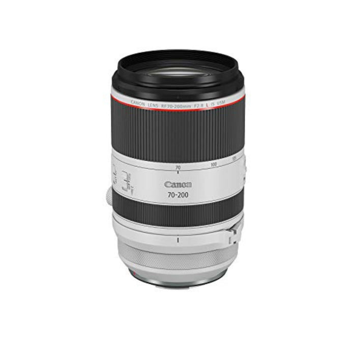 Canon RF70-200mm F2.8 L IS USM Lens, Mirrorless Telephoto Zoom, EOS R Series Compatible, 5 Stops Image Stabilization, Dual Nano USM (White) - New