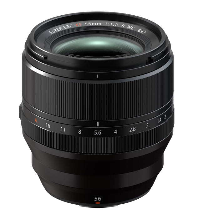 Fujifilm XF56mmF1.2 R WR Telephoto Prime Lens with 85mm Equivalent Focal Length for X-Mount Mirrorless Cameras (Black) - New