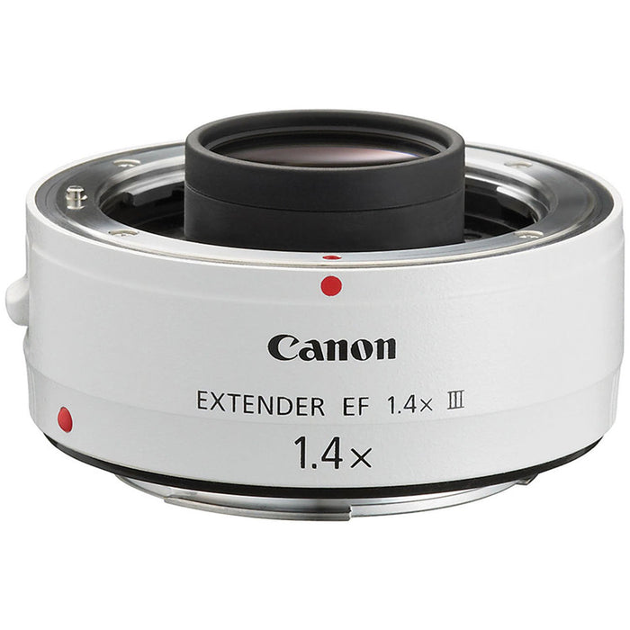 Canon EF 1.4X III Extender Telephoto Multiplier 1.4x Magnification for Super Telephoto EF Lenses (White) - New