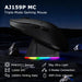 Ajazz AJ159P MC Dual-Mode Wireless Bluetooth + Wired Ergonomic Gaming Mouse 56g Lightweight 12000 DPI PAW3311 Sensor USB-C Rechargeable with Magnetic Charging Dock 6 Programmable Buttons (White) - New