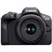 Canon EOS R100 Mirrorless Camera Kit with RF-S 18-45mm f/4.5-6.3 IS STM and EF 75-300mm f/4-5.6 III Dual Lens Bundle, 24.1MP APS-C Sensor, 4K Video, DIGIC 8 Processor (Black) - New