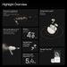 OnePlus Buds Pro 3 E512A True Wireless Bluetooth Earbuds with 50dB Active Noise Cancellation (Lunar Radiance) - New