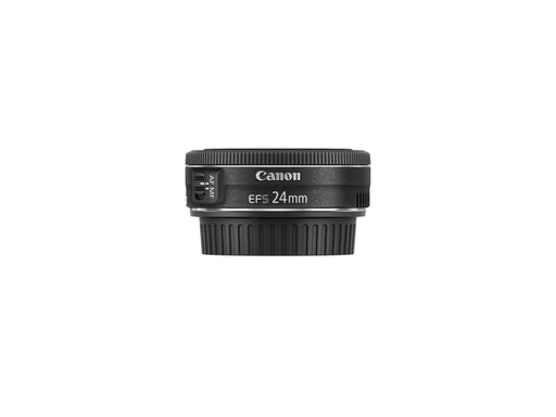 Canon EF-S 24mm f/2.8 STM Ultra-Slim Pancake Wide-Angle Prime Lens for APS-C DSLR Cameras (Black) - New