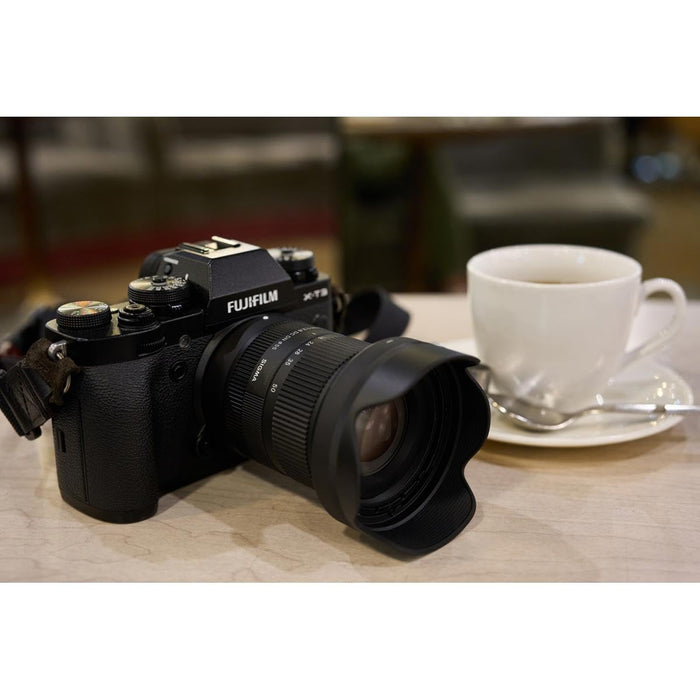 Sigma 18-50mm f/2.8 DC DN Contemporary Standard Zoom Lens for Fuji X-Mount APS-C Mirrorless Cameras (Black) - New