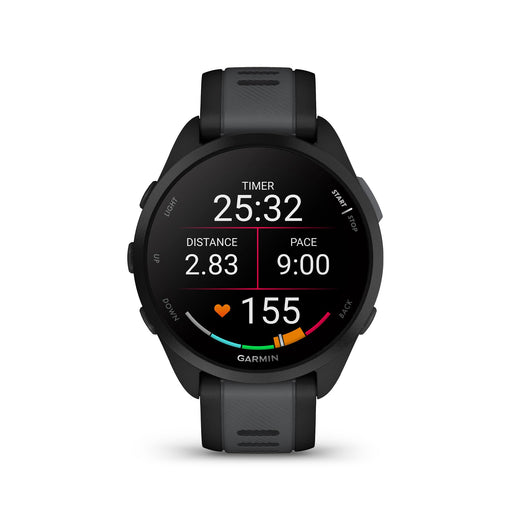 Garmin Forerunner 165 Music GPS Running Smartwatch with AMOLED Touchscreen, 11-Day Battery Life, Heart Rate Monitor & Training Plans (Black) - New