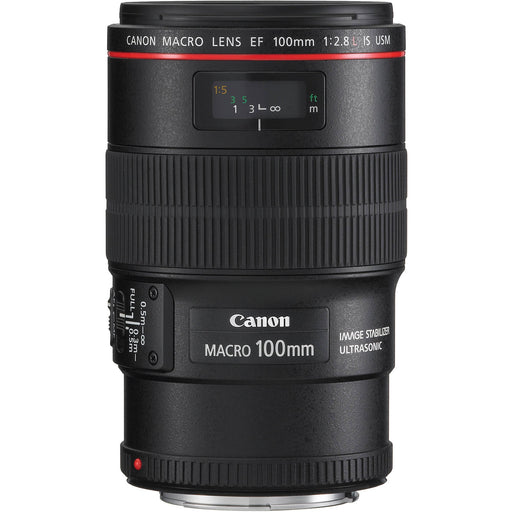 Canon EF 100mm f/2.8 L IS USM Macro Lens with Image Stabilization for EOS DSLR Cameras (Black) - New