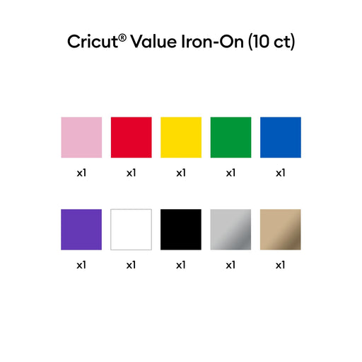 Cricut Skin Tone Iron-On Sampler (10-Pack) - Multi - New - Image 2