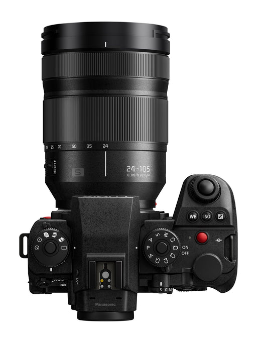 Panasonic Lumix S1R II Mirrorless Camera with 24-105mm Lens, 44.3MP Sensor, 8K Video, Phase Hybrid AF (Black) - New