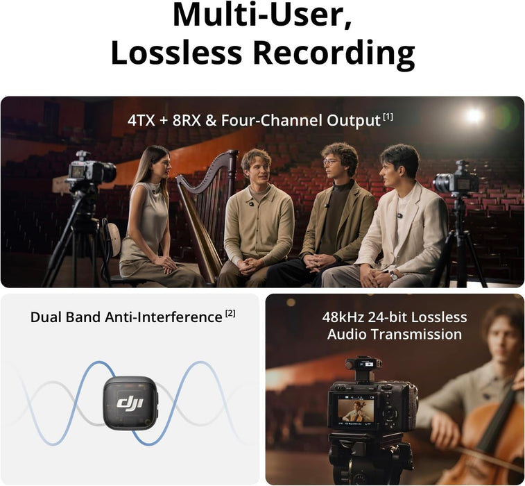 DJI Mic 3 Wireless Microphone Kit - Black - New - Image 2