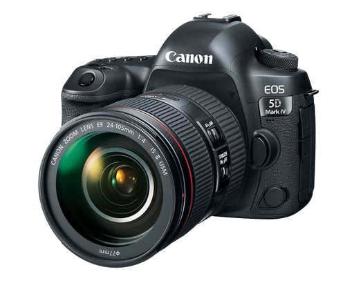 Canon EOS 5D Mark IV 30.4MP Full-Frame DSLR Body with RF 24mm f/1.8 Macro IS STM Lens, 61-Point AF, 7fps Continuous Shooting (Black) - New