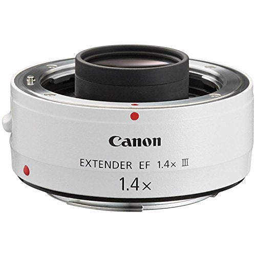 Canon EF 1.4X III Extender Teleconverter 1.4x Magnification 7-Element Optics for Super Telephoto Lenses (White) - New