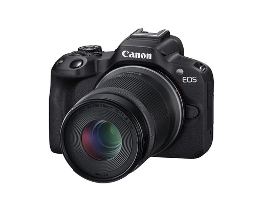 Canon EOS R50 Mirrorless Camera with RF-S18-45mm F4.5-6.3 IS STM & RF-S55-210mm F5-7.1 IS STM Lenses, 24.2 Megapixel CMOS APS-C Sensor, 4K Video, Vlogging Camera (Black) - New