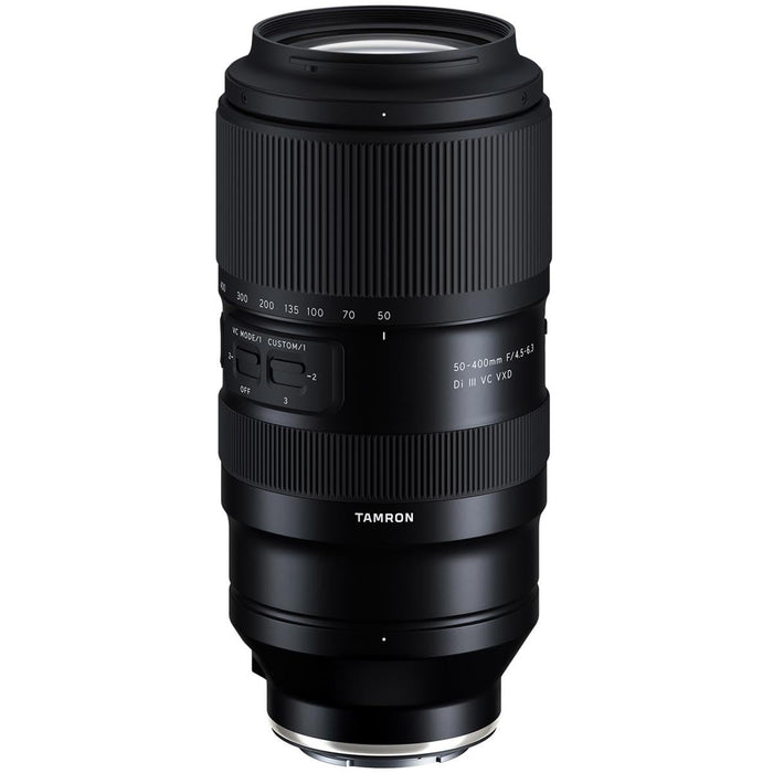 Tamron 50-400mm f/4.5-6.3 Di III VC VXD Lens for Sony Full Frame Mirrorless Cameras | 8x Zoom | VXD AF Motor - New