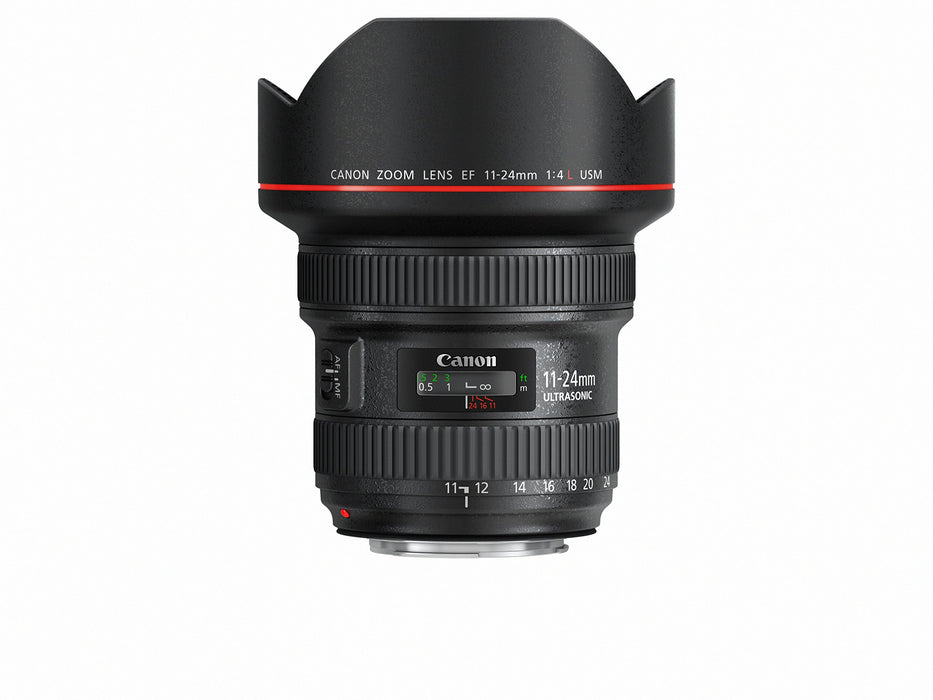 Canon EF 11-24mm f/4L USM Ultra-Wide Zoom Lens with Ring USM Autofocus for EOS DSLR Cameras (Black) - New