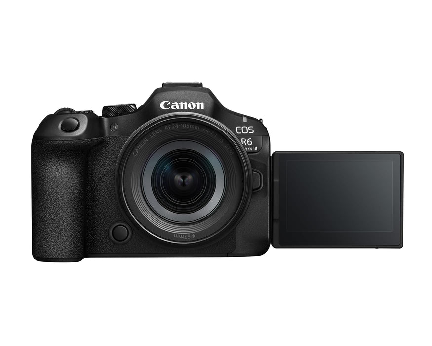 Canon EOS R6 Mark III Full-Frame Mirrorless Camera with RF 24-105mm F/4-7.1 IS STM Lens Kit, 32.5MP Sensor, 40fps Burst, 8.5-Stop IBIS (Black) - New