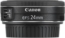 Canon EF-S 24mm f/2.8 STM Lens | Wide-Angle Prime for APS-C EOS DSLRs | 38mm Equivalent | STM Autofocus - New