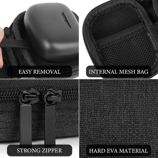 GEEKRIA EJB120-07 Hard Shell Protective Carrying Case for JBL TWS Earbuds 2.7 x 2 x 1.3 Inch Storage (Dark Grey) - New