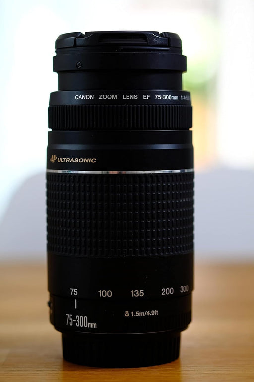 Canon EF 75-300mm f/4-5.6 III Telephoto Zoom Lens 58mm Filter Thread for EOS SLR Cameras (Black) - New