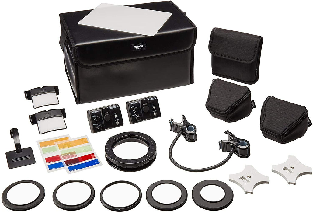 Nikon R1C1 Wireless Close-Up Speedlight System with Two SB-R200 Flashes for i-TTL SLR Cameras (Black) - New
