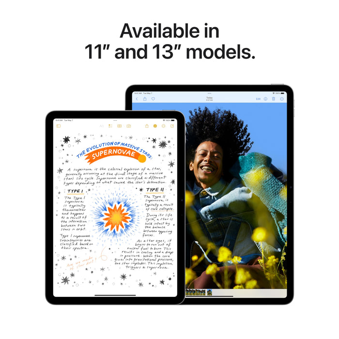 Apple iPad Air 2024 11-Inch M2 Chip Tablet 256GB Storage 5G Cellular Wi-Fi 12MP Camera iPadOS 18 (Purple) - New