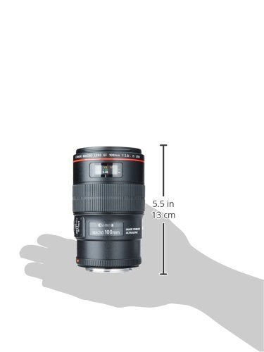 Canon EF 100mm f/2.8 L IS USM Macro Lens with Image Stabilization for EOS DSLR Cameras (Black) - New