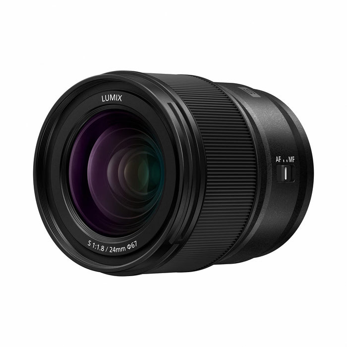 Panasonic Lumix S 24mm f/1.8 Lens (S-S24) L-Mount Wide-Angle Prime for Full Frame Mirrorless Cameras (Black) - New