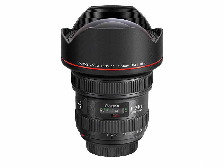 Canon EF 11-24mm f/4L USM Ultra-Wide Zoom Lens for EOS DSLR Cameras with Ring-Type Ultrasonic Motor (Black) - New
