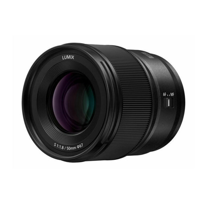 Panasonic Lumix S-S50 50mm f/1.8 Standard Prime Lens for L-Mount Full-Frame Mirrorless Cameras (Black) - New