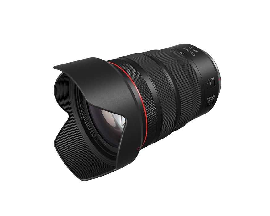 Canon RF 24-70mm f/2.8 L IS USM Standard Zoom Lens with 5-Stop Image Stabilization for EOS R Mirrorless Cameras (Black) - New
