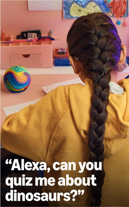 Amazon Echo Dot Kids (newest model), Smart Speaker with Alexa+ for Age-Appropriate Audiobooks, Interactive Games & Learning, Dragon Design - New