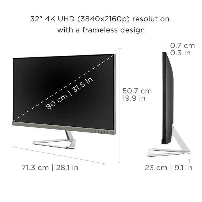 ViewSonic VX3276-4K-MHD 32" 4K UHD Monitor - Image 3