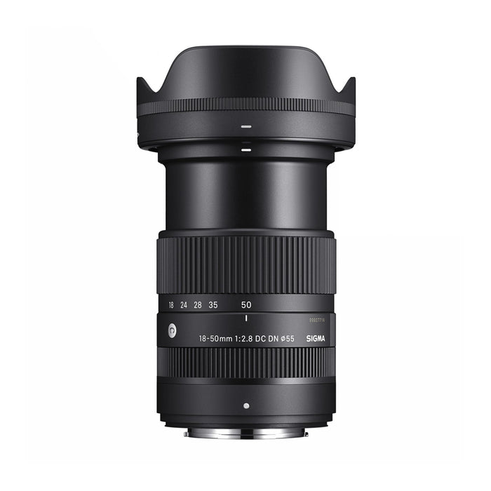 Sigma 18-50mm f/2.8 DC DN Contemporary Standard Zoom Lens for Fuji X-Mount APS-C Mirrorless Cameras (Black) - New