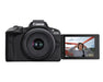 Canon EOS R50 Mirrorless Camera Dual Lens Kit 24.2MP APS-C Sensor 4K Video RF 18-45mm RF 55-210mm (White) - New