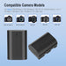 JYJZPB LP-E6P Rechargeable Lithium-Ion Camera Battery Pack 2300mAh for Canon EOS R5 Mark II R6 5D 6D 7D 60D 70D 80D 90D (Black) - New