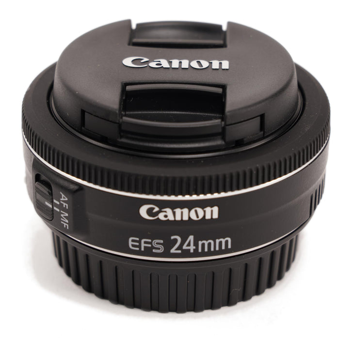 Canon EF-S 24mm f/2.8 STM Lens | Wide-Angle Prime for APS-C EOS DSLRs | 38mm Equivalent | STM Autofocus - New