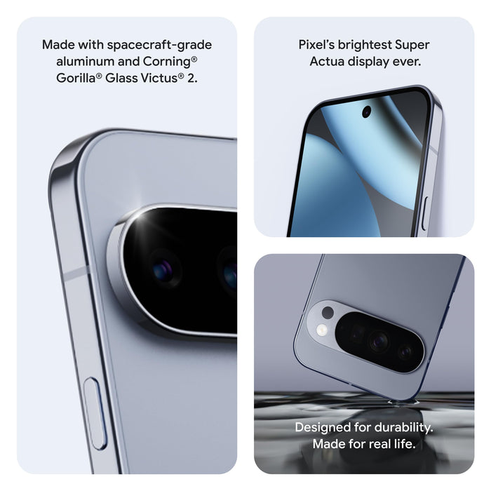 Google Pixel 10 Pro Smartphone (256GB Storage, 16GB RAM, 6.3" Super Actua Display, Tensor G5, 50MP Camera, Moonstone) - New