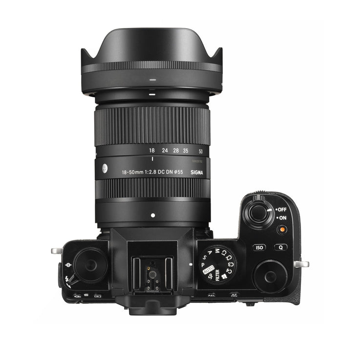Sigma 18-50mm f/2.8 DC DN Contemporary Standard Zoom Lens for Fuji X-Mount APS-C Mirrorless Cameras (Black) - New