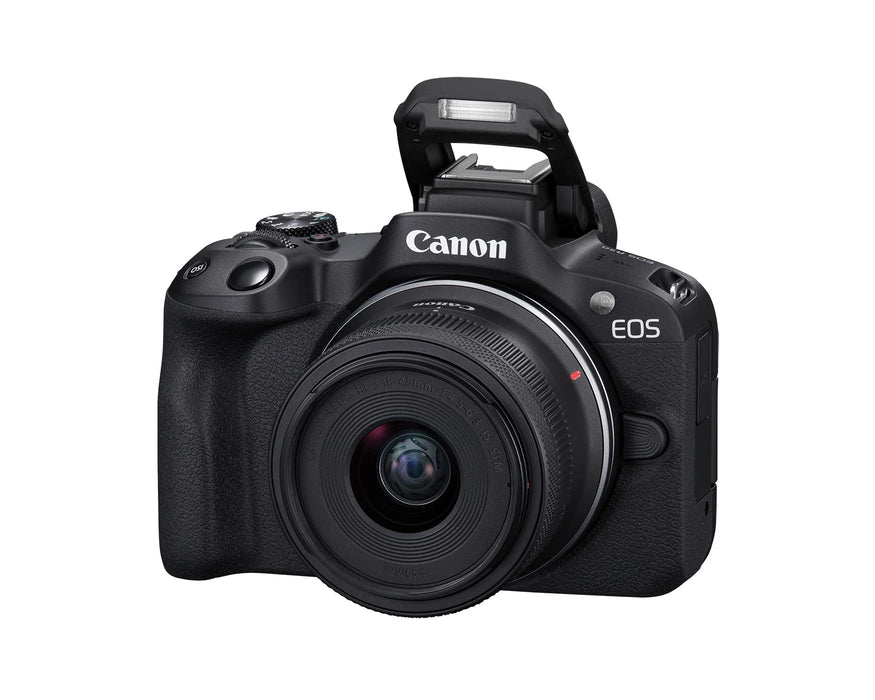 Canon EOS R50 Mirrorless Camera Dual Lens Kit 24.2MP APS-C Sensor 4K Video RF 18-45mm RF 55-210mm (White) - New