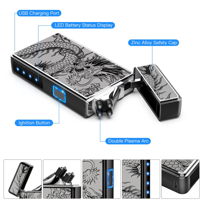 TOPKAY Electric Arc Lighter (3-Pack) - Image 4