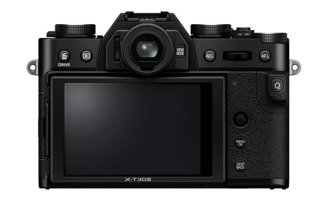 Fujifilm X-T30 III Mirrorless Camera Kit with XC 13-33mm f/3.5-6.3 OIS Lens, 20 Film Simulations, 6.2K Video, AI Autofocus (Black) - New