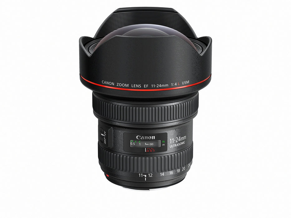 Canon EF 11-24mm f/4L USM Ultra-Wide Zoom Lens with Ring USM Autofocus for EOS DSLR Cameras (Black) - New