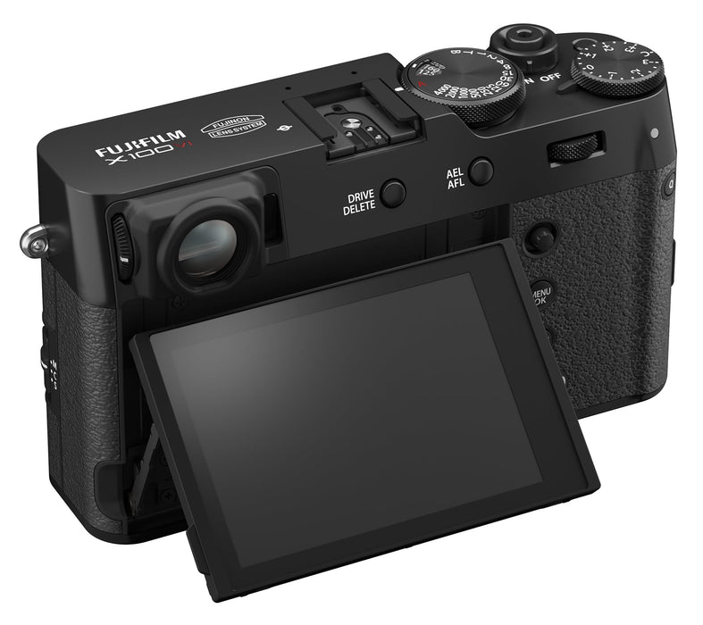 Fujifilm X100VI 40.2MP APS-C Compact Mirrorless Camera with 23mm f/2 Lens, 6.2K Video, 6-Stop IBIS (Black) - New