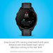 Garmin Forerunner 165 Music GPS Running Smartwatch with AMOLED Touchscreen, 11-Day Battery Life, Heart Rate Monitor & Training Plans (Black) - New