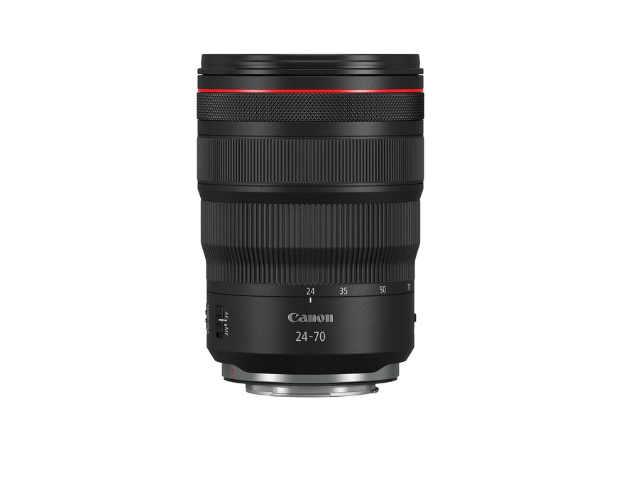 Canon RF 24-70mm f/2.8 L IS USM Standard Zoom Lens with 5-Stop Image Stabilization for EOS R Mirrorless Cameras (Black) - New