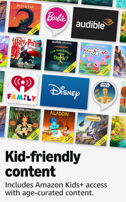 Amazon Echo Dot Kids (newest model), Smart Speaker with Alexa+ for Age-Appropriate Audiobooks, Interactive Games & Learning, Dragon Design - New