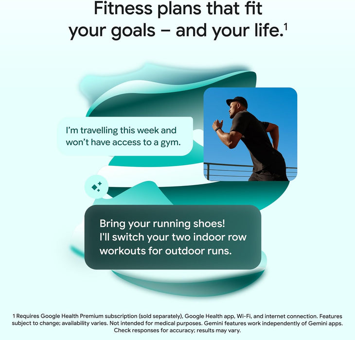 Google Fitbit Air (Fog) - Bluetooth Tracker for Personal Tracking and Activity Monitoring | Wireless Fitness Device - New