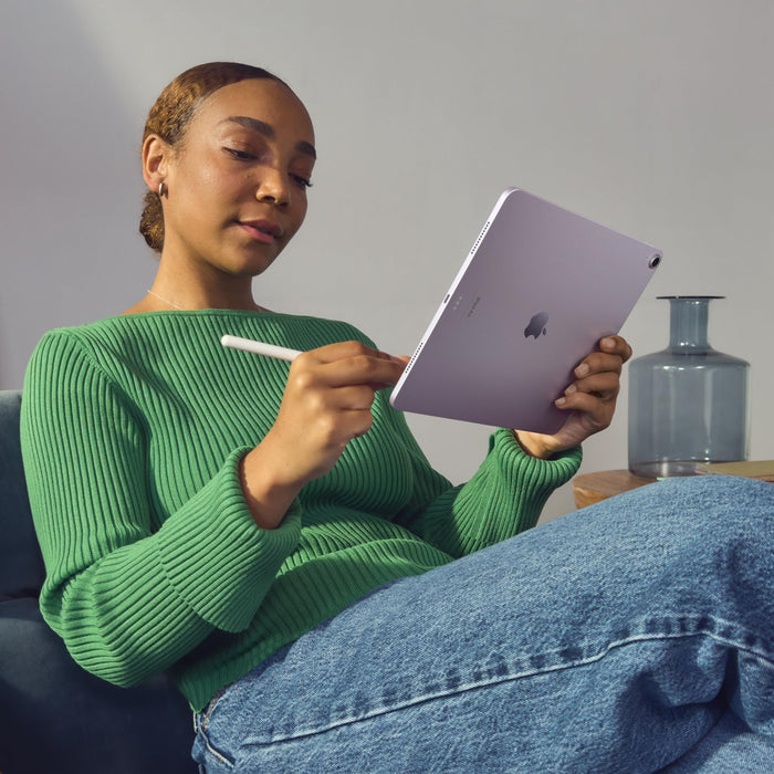 Apple iPad Air 2024 11-Inch M2 Chip Tablet 256GB Storage 5G Cellular Wi-Fi 12MP Camera iPadOS 18 (Purple) - New